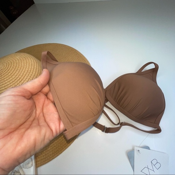 NEW VYB Swim Molded Cup Triangle Bra & High Waist High Leg Bottoms Bikini - Picture 8 of 15